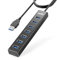 USB Hub, atolla 7-Port USB 3.0 Hub Aluminum Splitter with 100CM Cable, Multi USB 3.0 5Gbps Data and 5V/3A Type-C Port, USB Extension Hubs for Laptop PC Compatible All USB3.0/2.0/1.0 Device