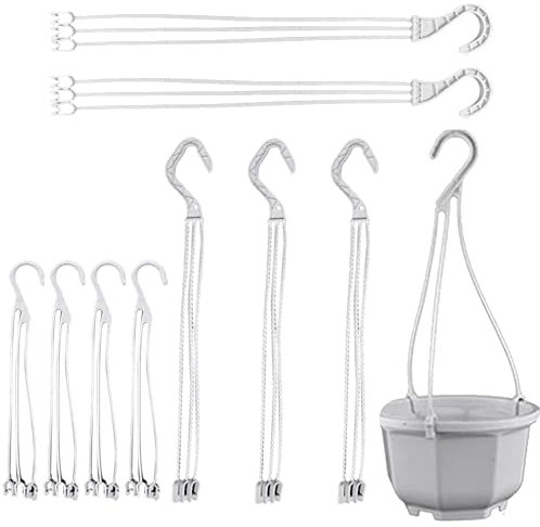 Colgador De Plantas De Plástico, Gancho para Colgar Macetas, Colgador De Macetas, Soporte para Cesta De Jardín, Cadenas Colgantes, Accesorios De Jardín, 10 Uds.
