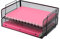 Easepres The Mesh Collection Briefablage, 2 Ebenen, stapelbar, Schwarz
