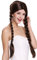 WIG ME UP - 90958-ZA4 Perücke Damen Fasching Karneval zwei geflochtene Zöpfe Mittelscheitel braun 60 cm