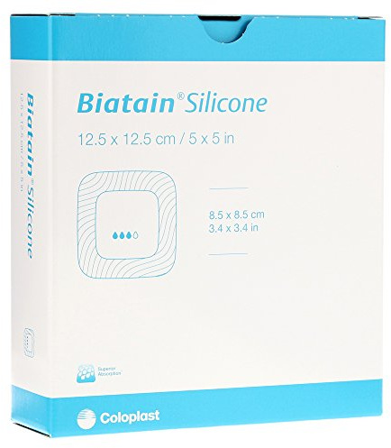 BIATAIN Silicone Schaumverband 12,5x12,5 cm 10 Stück