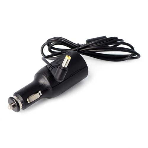 AccuCell DC/DC 12V KFZ-Netzteil, schnelles Laden, Schwarz, kompatibel mit Lenovo IdeaPad S9, IdeaPad S10, MSI Wind U90, U100, LG X110