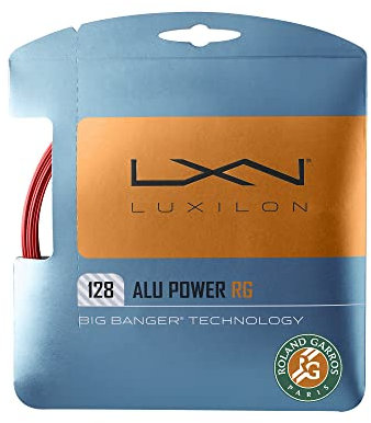 Wilson Luxilon Tennissaite ALU Power Roland Garros, Durchmesser: 1,28 mm, Silber, WR8302401128
