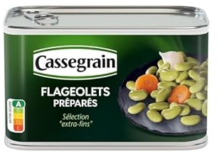 CASSEGRAIN - Flageolets Cuisinés Extra Fins 400G - Lot De 4 - Offre Special