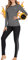 AMGUTEN Thermounterwäsche Damen Winter Skiunterwäsche Set Ski Thermo Unterwäsche Funktionsunterwäsche Motorrad Warme Thermowäsche Atmungsaktiv Funktionswäsche für zu Hause Wintersport Grau XL