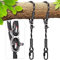 BeneLabel 2er Schaukel Befestigung Baum, 150cm Hängematte Aufhängung Seil Einstellbar Hängesessel Gurt mit Karabiner Baumschaukel Nestschaukel Balkenbefestigung, 454kg/10mm Durchmesser, Schwarz
