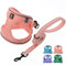 BELLA & PAL Hundegeschirr Kleine Hunde mit Leine, Step-in Geschirr aus Air Mesh, Anti Zug Reflektierend Atmungsaktiv Brustgeschirr, Welpengeschirr für Kleine Hunde, Katzengeschirr, Rosa, XS