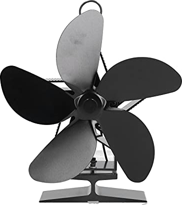 Natudeco 5-Blatt-Kaminventilator, umweltfreundlicher Holzofenventilator, Silence, Holzofenventilator, Innenumwälzung, wärmebetriebener Ventilator, Pelletofen, Kühlzubehör