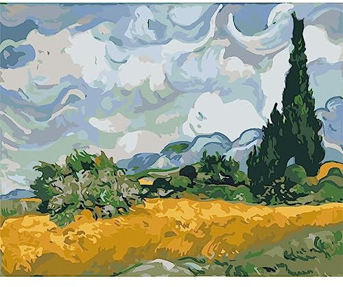 YSCOLOR Van Gogh Malen Nach Zahlen Ölbild Auf Leinwand Diy Kits Acrylfarbe Landschaft Figur Zeichnung Färbung Nach Zahl Wohnkultur 40X50cm