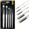 GACDR Ensemble de pinceaux secs pour peinture miniature, 5 tailles pour peinture miniature Warhammer Citadel, pinceaux de peinture de détail