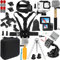 Gurmoir Accessori Essenziali Kit con Custodia Impermeabile per Gopro Hero 13/Hero 12/Hero 11/Hero 10/Hero 9 Nero, Action Camera Video Accessori Kit Set Pacchetti per Gopro 13/12/11/10/9 (PT10)