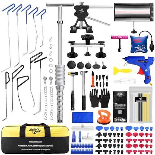 PDR TOOLS Dellen Reparaturset Auto Ausbeulwerkzeug Karosserie Beulen Reparaturset Auto Dellen Rausziehen Hagelschaden Reparaturset