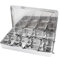 Tbest Spice Jars and Their Storage, 8 Grids Stainless Steel Seasoning Box Condiment Storage Containers Spice Jar Kitchen Utels