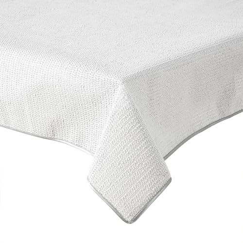 Gartentischdecke Tischdecke Weichschaummaterial rutschfest wetterfest 6 Farben (Hellgrau, 130x220cm eckig)