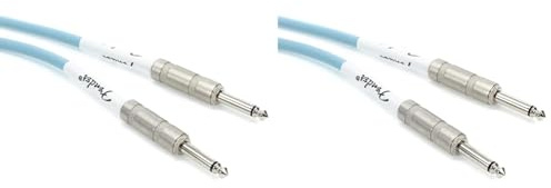 Fender Original Series Instrument Cable - 18.6 Inch - Daphne B (Pack of 2)
