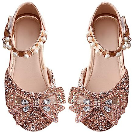 3yr Old Girl Shoes Little Kid Girls Mary Jane Ballerina Shoes Ballet Shoes Wedding Party Dress Kids Shoes Size 13 (Pink, 5.5 Infant)