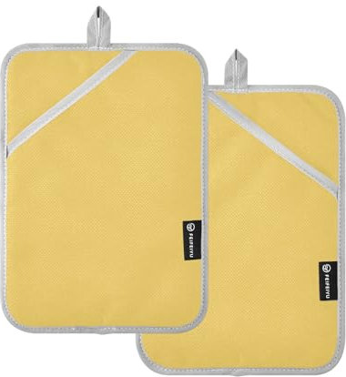 Jasmin Topflappen-Set Farmhouse Topflappen mit Tasche 24,9 x 17,8 cm