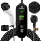 EV Charger Cable Type 2 to 3 Pin Plug, 5-Meter 3 Pin EV Charger, Electric Car Charger 8/10/13/16A, 3.5KW EV Car Charger with LED Display, IP65 Waterproof, Type 2 EVs and PHEV