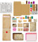 BENECREAT File Pocket Metall Stanzen, Briefköpfe Anhänger Zahlen Kohlenstoffstahl Prägewerkzeug Stanzschablonen aus Metall für DIY Scrapbooking, Fotoalbum, dekorative Prägung