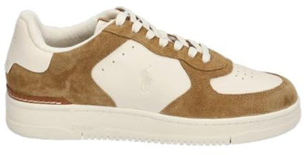 Polo Ralph Lauren Niedrige Herren-Sneakers Marke, Modell Masters CRT 809945251, aus Leder., beige, 41 EU
