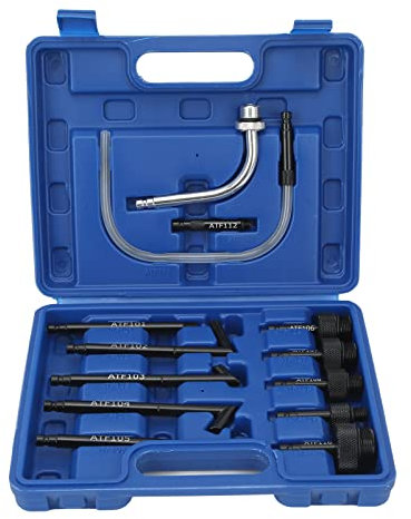 Ldafava Manueller Öleinfüller Getriebeöl Adapter Set, 13-teilig Ölfüllgerät Einfüllgerät Werkzeuge, Universelle Ölnachfüllung Refill Connector Tool Kit für Getriebeölpumpe, Einfache Handhabung