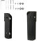 Rudiaoa Metal Wall Dock Stand For Laptops/Tablets Wall Or Under Desk Mounting With Protections