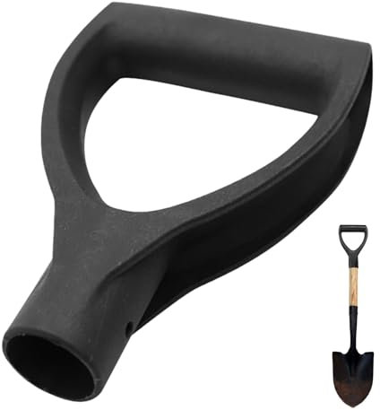 D Shaped Grip Shovel Handle, Portable Replacement Snow Shovel D Grip Handle, Garden Shovel Handle Scoop, Garden Accessories for Snow Shovel