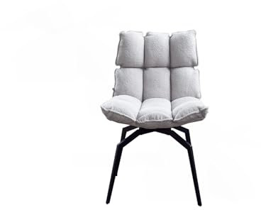 KAWOLA Drehstuhl Esszimmer Modern Esszimmerstuhl BARO, Stuhl Esszimmer, Polsterstuhl, Esszimmerstühle Drehbar, Schwarz