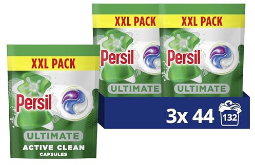 Persil Ultimate Active Clean Washing Capsules our best odour-fighting laundry capsules for 14 days of freshness 132 washes (3x 44)