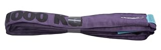 Dolezych Doppelmantel-Rundschlinge Tragfähigkeit 1000 kg, Länge: 3,00 m – Farbe violett – Belastbare Hebeschlinge nach EN 1492-2 –