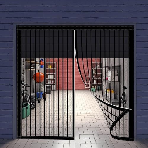 Zanzariera Magnetica Porta Finestra 98 x 230 cm Nessun Attrezzo Richiesto Zanzariere Magnetiche Facile da Installare per Porte da Balcone/Cantine/Terrazze, Nero