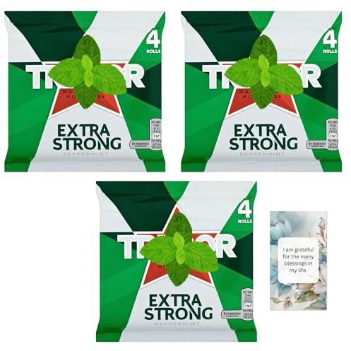 Extra Strong Peppermints 4 rolls bundle, Hamper (3 Pack) – By Oerich Gift