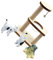 FOYTOKI 1Juego Mini Árbol Madera y Decorativo Accesorio para Casa de Muñecas Incluye para Sala de Estar y Dormitorio