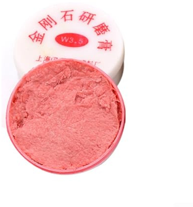 Jonikuper Polier- und Polierset für Schmuck und Jade, 10 g Metallschleifpaste mit Schmirgelpulver, nicht korrosive Schleifcreme für Glas, Edelsteine, Hartmetall (Rosa)