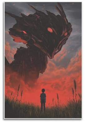 XYSXYCP Wandkunstdruck, Anime-Poster, Neon-Genesis Evangelion – Shinji Ikari und das Schicksal der Menschheit, moderne Familie für Wohnzimmer, Dekoration, 30 x 45 cm