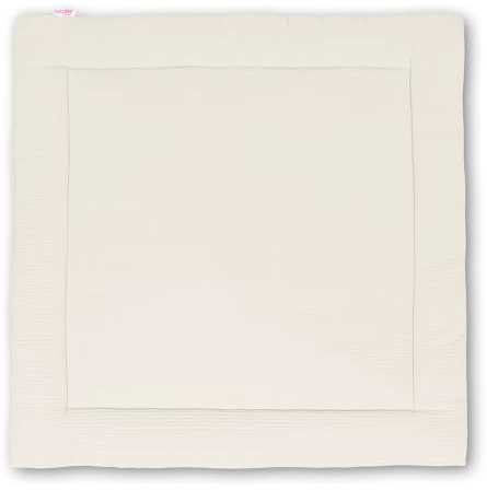 babybay Krabbeldecke 120x120 cm Waffelpiqué, Ivory