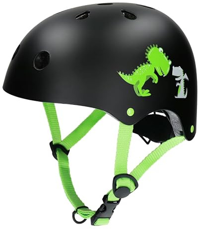 Bergen Kinder Fahrradhelm NINO XS/S 46-55 cm, von 3 bis 10 Jahren, Leichter Kinderhelm mit Verstellbarer Größe, gut belüftet, sicher & bequem, für Fahrrad, Scooter & Roller, für Jungen und Mädchen
