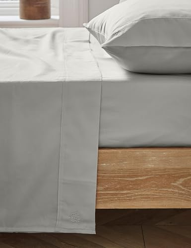 Ted Baker Unifarbenes Bettlaken, K/S, Silber