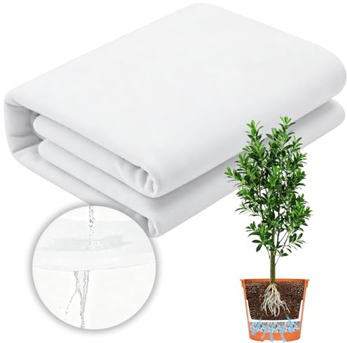 2M x 3M Filtervlies für Pflanztöpfe,200g/m² Vlies für Blumentöpfe,Pflanzkübel Unkrautvlies,Trennvlies Wasserdurchlässig,Trennvlies Pflanzen,Pflanzkübel Drainagevlies,Drainagevlies für Pflanzkübel