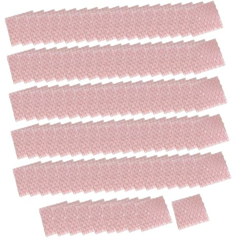 FewNvWa 100 Stück Love Herzförmige Schutzverpackungsbeutel Doppelschichtige Luftpolstertaschen Stoßfeste Schaumstofftaschen Polsterhüllen für Tran, ROSA, S
