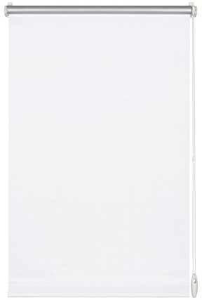 GARDINIA EASYFIX Rollo mit Thermo-Rückseite zum Klemmen oder Kleben, Verdunklungsrollo ohne Bohren, Hitzeschutz, Energiesparend, Weiß, 105 x 150 cm (BxH)