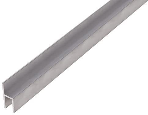 Alberts 470487 Stuhlprofil | Aluminium, silberfarbig eloxiert | lichte Breite 8 mm | 1000 x 26 x 11 mm