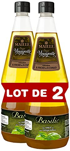 Maille Sauce Vinaigrette Basilic, Saveurs faits maison 1l - Lot de 2