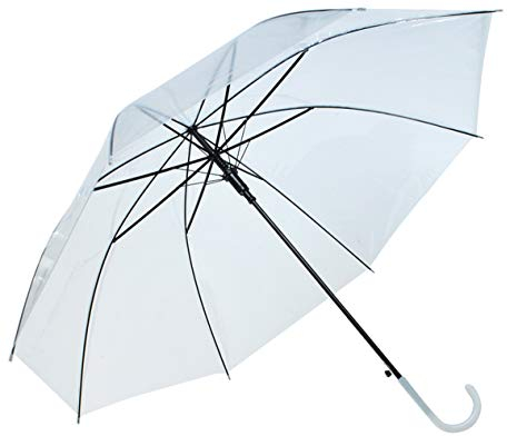 ISO TRADE Regenschirm Transparent Leicht 220g Auto-Entfalten 8 Streben Modern 6600