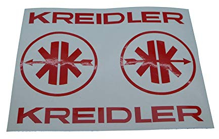 Kreidler MF Mofa Tank Verkleidung Aufkleber Schriftzug mit Logo, Sticker, zum Restaurieren von Lack & Verkleidung. Motorrad Emblem Alternative