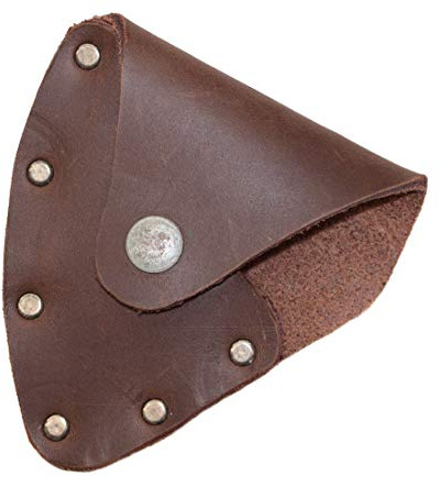 Hide & Drink, Leather Axe Head Mask/Lumberjack/Protector/Case/Cover/Sleeve/Accessories, Handmade - Bourbon Brown
