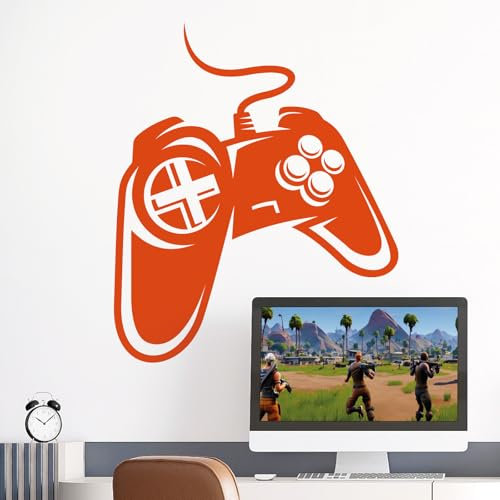 Wall Designer Game Controller – XBox Playstation Computer Gamer Konsole [Orange]