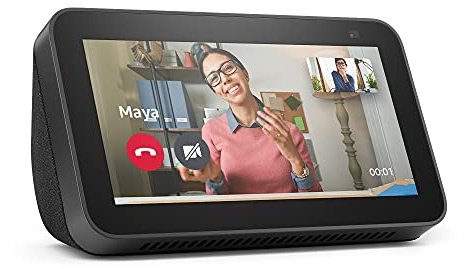 Echo Show 5 (2. Generation, 2021) | Smart Display mit Alexa und 2-MP-Kamera | Anthrazit| Zertifiziert und generalüberholt