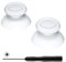 eXtremeRate Stick Analogique pour ps5 Manette, 3D Joystick de Remplacement Compatible avec ps4 Pro Slim Manette, Blanc