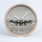 Tulup Holzuhr Uhr Holz ⌀ 25cm Dekoration Wanduhr Modern Runde Stille Uhren Weiße Uhrzeiger - alt Bomber
